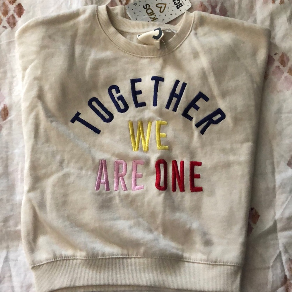 Cotton On Kids Together We are One sweatshirt